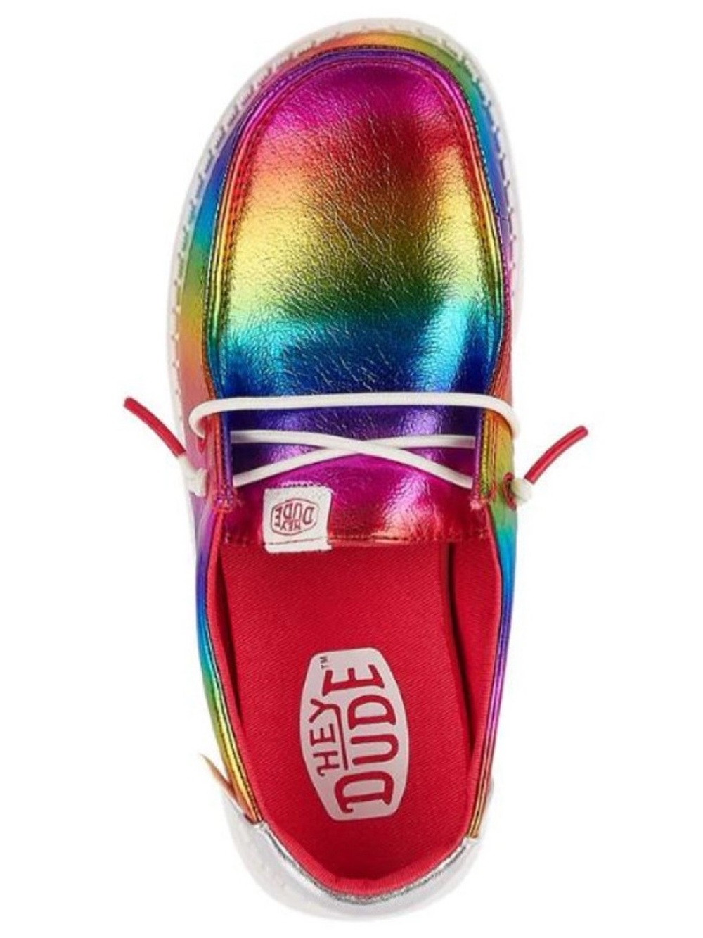Hey Dude Wendy Rainbow Metallic Shoes (Youth/Kids) - Picture 6 of 16